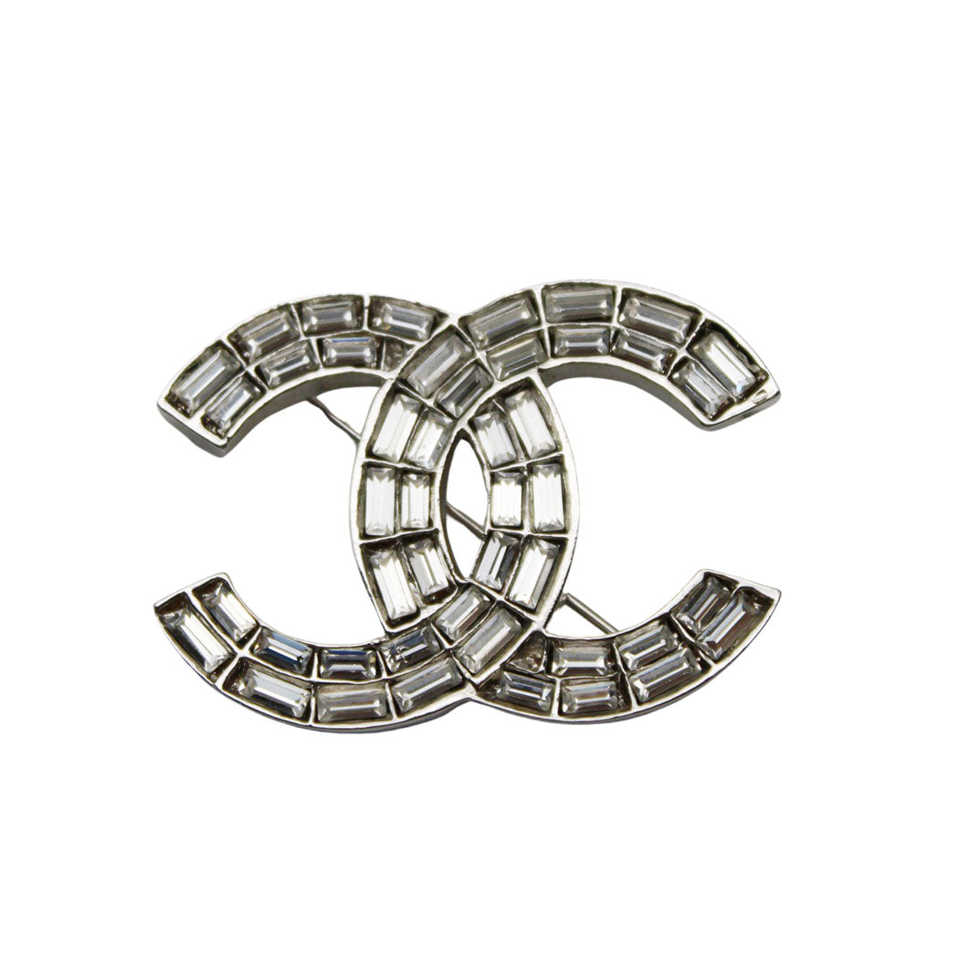 CHANEL シャネル ココマーク ブローチ メタル シルバー レディース 【中古】