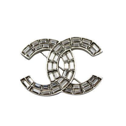 CHANEL シャネル ココマーク ブローチ メタル シルバー レディース 【中古】