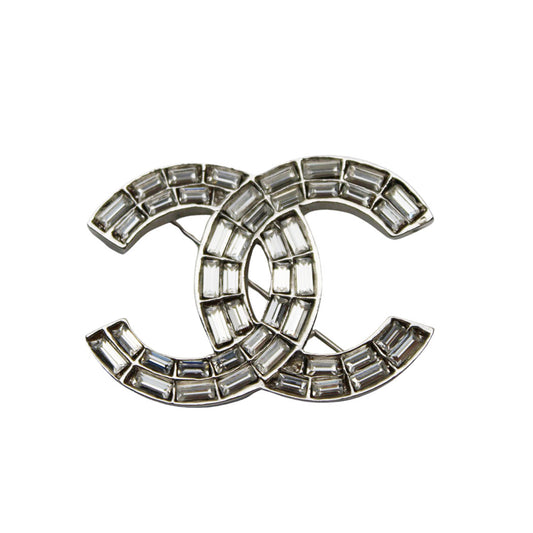 CHANEL シャネル ココマーク ブローチ メタル シルバー レディース 【中古】