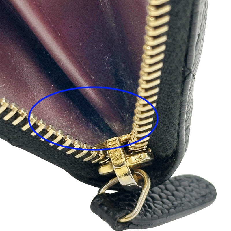 CHANEL シャネル 長財布 マトラッセ ブラック ゴールド金具 キャビアスキン レディース 【中古】