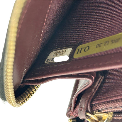 CHANEL シャネル 長財布 マトラッセ ブラック ゴールド金具 キャビアスキン レディース 【中古】