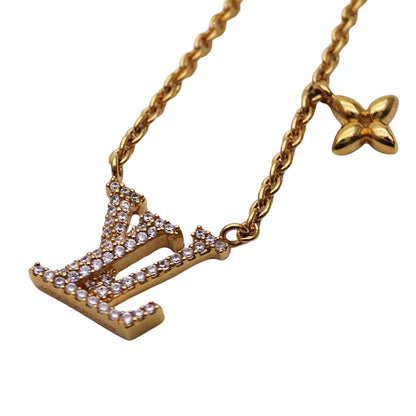 LOUIS VUITTON ルイ・ヴィトン LV アイコニック ネックレス ゴールド レディース M00596 【中古】