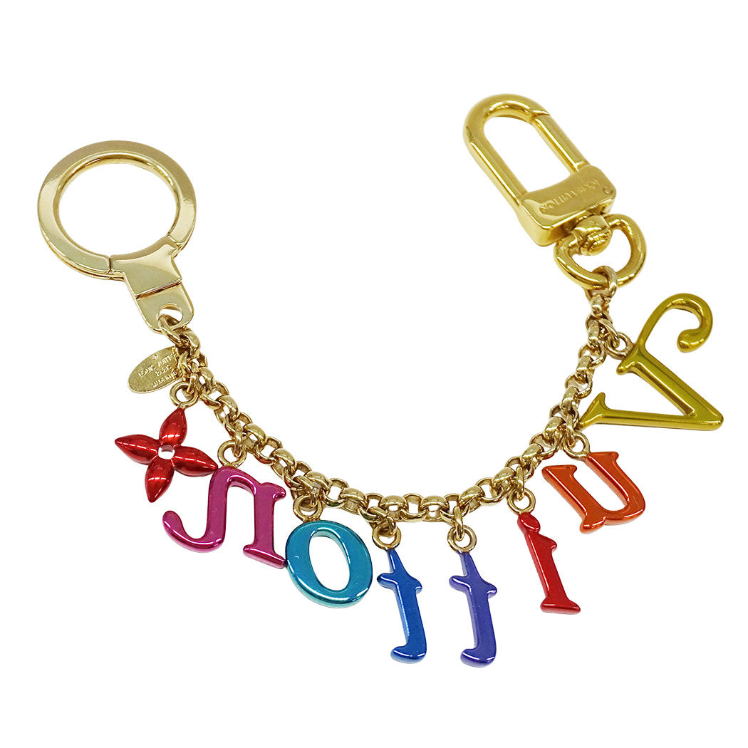 LOUIS VUITTON ルイ・ヴィトン ポルトクレ・シェンヌニューウェーブ キーホルダー メタル マルチカラー レディース M63748 【中古】