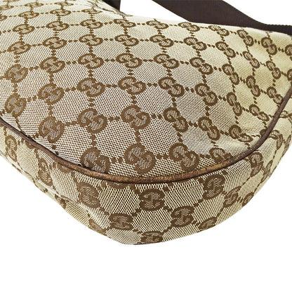 GUCCI グッチ ショルダーバッグ ベージュ ブラウン 122790 GGキャンバス レディース 【中古】