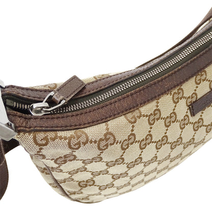 GUCCI グッチ ショルダーバッグ ベージュ ブラウン 122790 GGキャンバス レディース 【中古】
