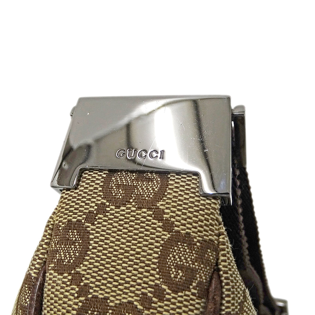 GUCCI グッチ ショルダーバッグ ベージュ ブラウン 122790 GGキャンバス レディース 【中古】