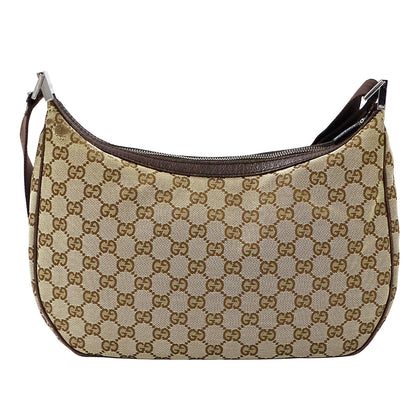 GUCCI グッチ ショルダーバッグ ベージュ ブラウン 122790 GGキャンバス レディース 【中古】