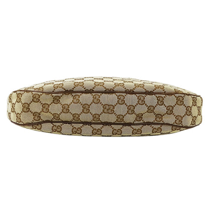 GUCCI グッチ ショルダーバッグ ベージュ ブラウン 122790 GGキャンバス レディース 【中古】
