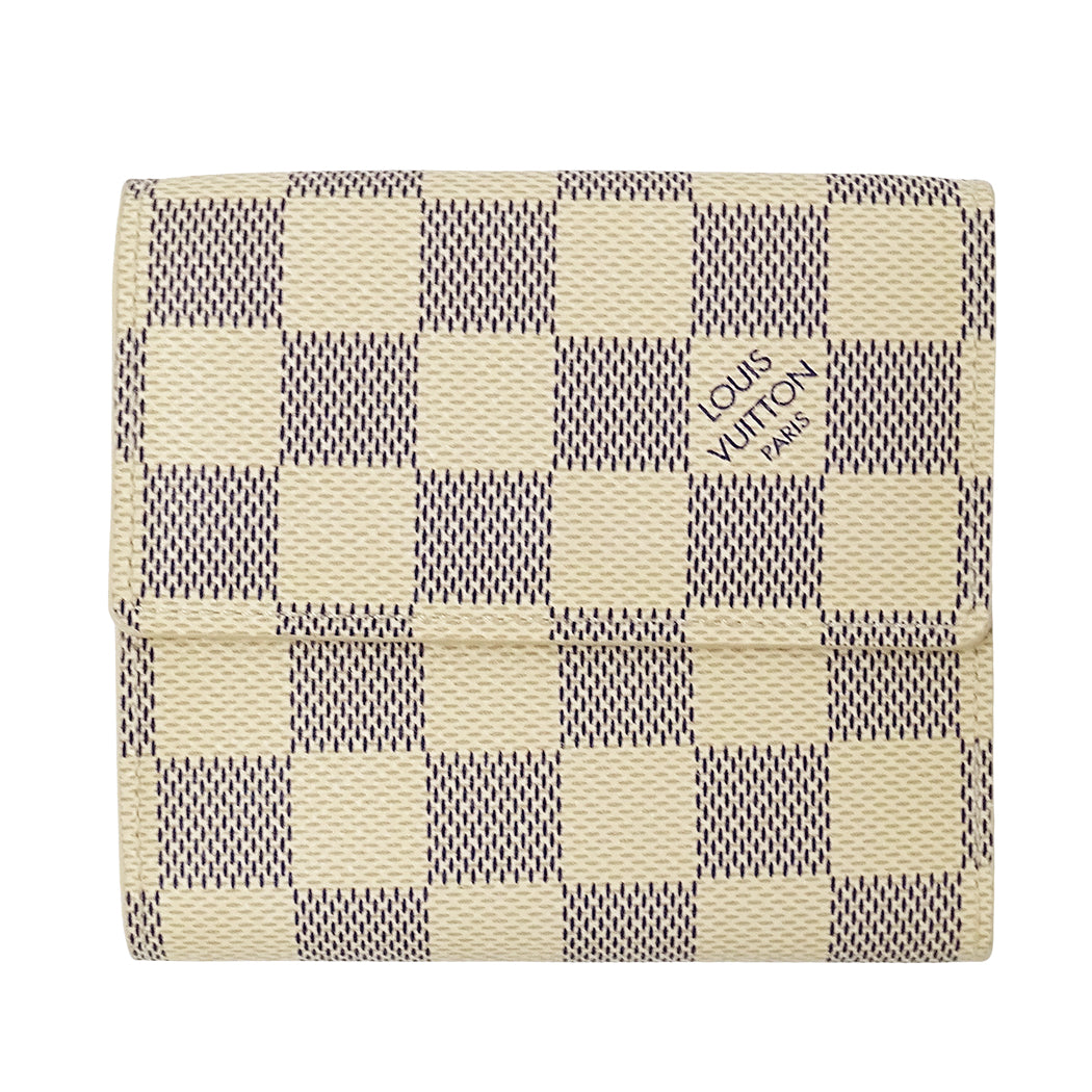 LOUIS VUITTON ルイ・ヴィトン ポルトモネビエ カルトクレディ 二つ折り財布 ダミエ アズール N61733 レディース 【中古】