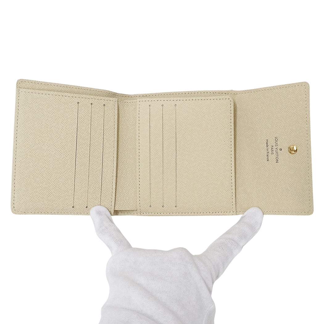 LOUIS VUITTON ルイ・ヴィトン ポルトモネビエ カルトクレディ 二つ折り財布 ダミエ アズール N61733 レディース 【中古】