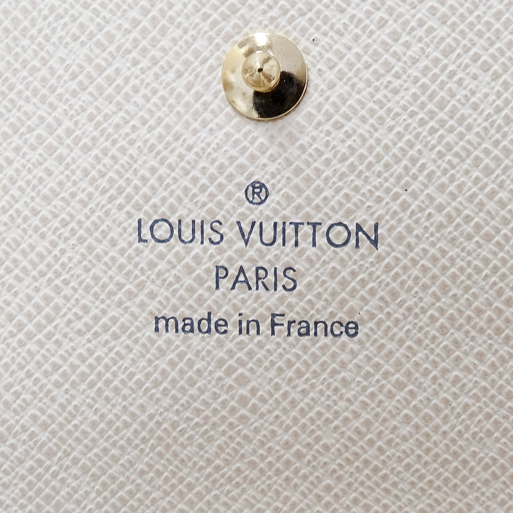 LOUIS VUITTON ルイ・ヴィトン ポルトモネビエ カルトクレディ 二つ折り財布 ダミエ アズール N61733 レディース 【中古】