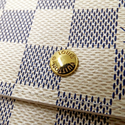 LOUIS VUITTON ルイ・ヴィトン ポルトモネビエ カルトクレディ 二つ折り財布 ダミエ アズール N61733 レディース 【中古】