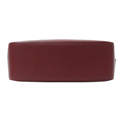 BURBERRY バーバリー トートバッグ ベージュ ボルドー キャンバス レディース 【中古】