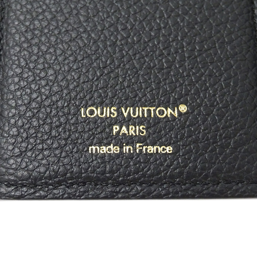 LOUIS VUITTON ルイ・ヴィトン ポルトフォイユ ヴィクトリーヌ 三つ折り財布 モノグラム アンプラント ノワール M64060 レディース 【中古】