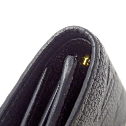 LOUIS VUITTON ルイ・ヴィトン ポルトフォイユ ヴィクトリーヌ 三つ折り財布 モノグラム アンプラント ノワール M64060 レディース 【中古】