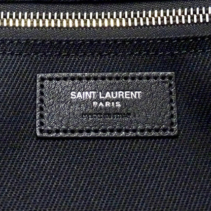 SAINT LAURENT サンローラン リヴゴーシュ ラージ トートバッグ ブラック キャンバス レディース 【中古】