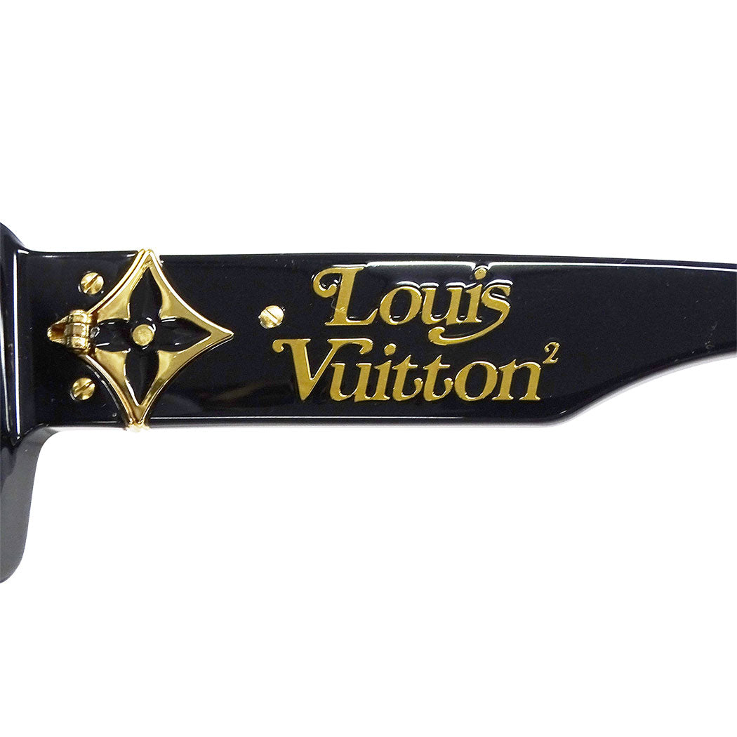 LOUIS VUITTON ルイ・ヴィトン サングラス・LV フラワー サングラス ブラック Z1360E アセテート メンズ 【中古】
