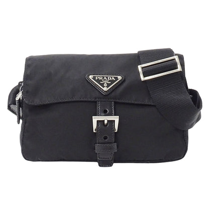 PRADA プラダ ボディ・ウエストバッグ ブラック ナイロン メンズ 【中古】