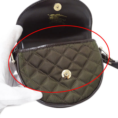 BURBERRY バーバリー ショルダーバッグ カーキ ブラウン ナイロン レディース 【中古】