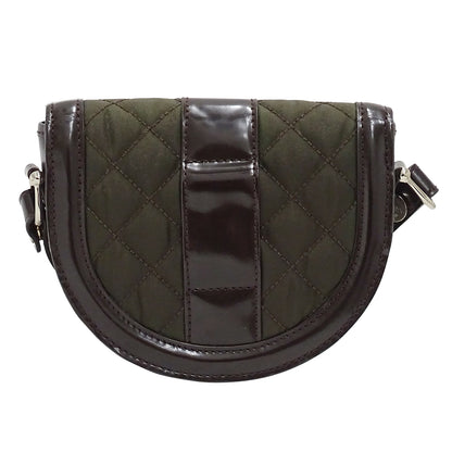 BURBERRY バーバリー ショルダーバッグ カーキ ブラウン ナイロン レディース 【中古】