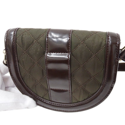 BURBERRY バーバリー ショルダーバッグ カーキ ブラウン ナイロン レディース 【中古】