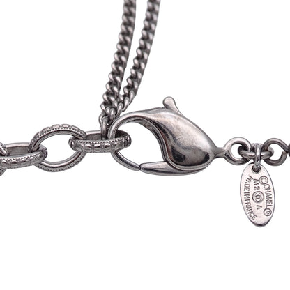 CHANEL シャネル ネックレス ココマーク メタル ブラック シルバー A12A レディース A36121 【中古】