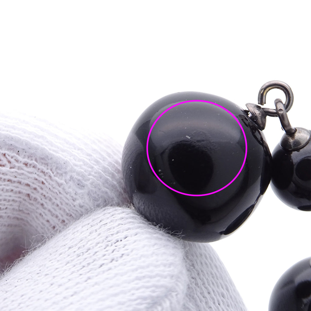 CHANEL シャネル ネックレス ココマーク メタル ブラック シルバー A12A レディース A36121 【中古】