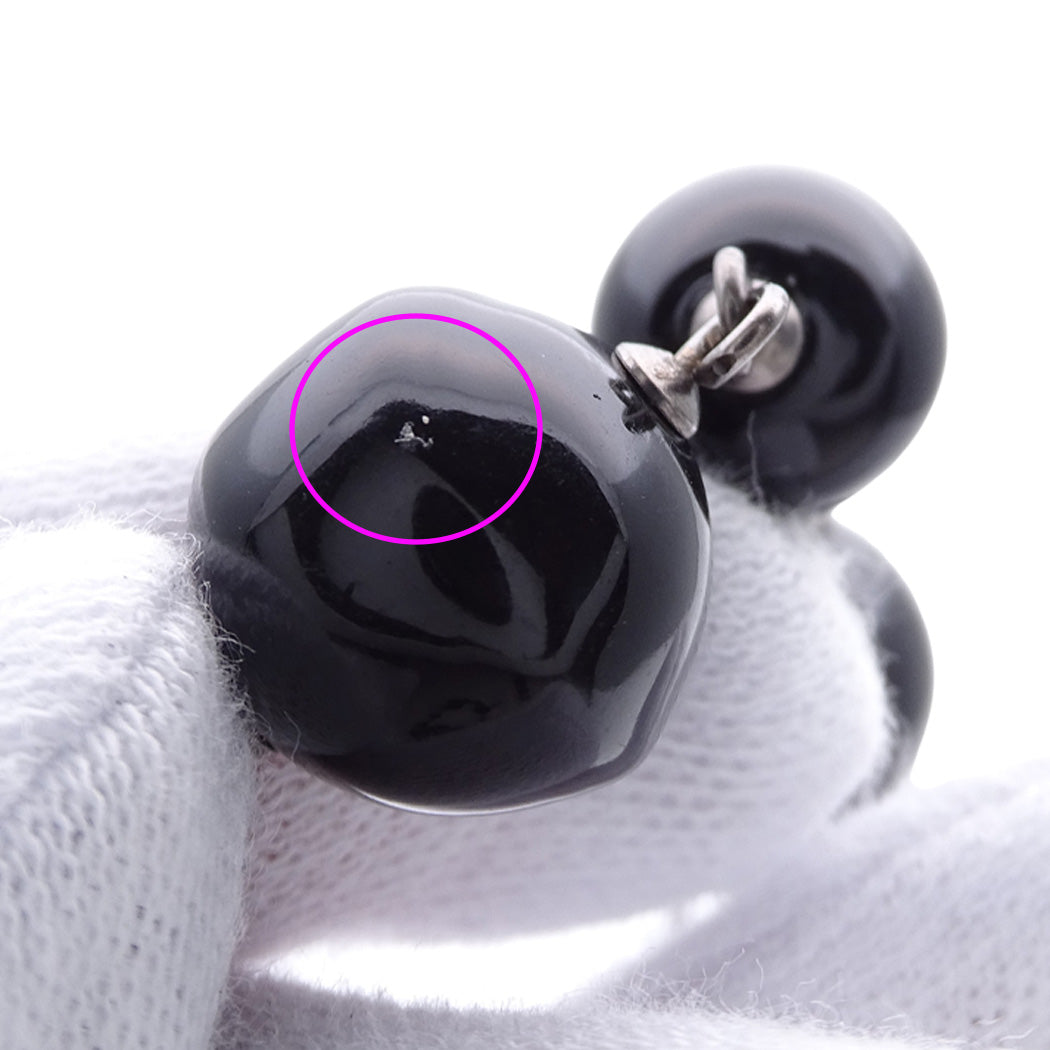 CHANEL シャネル ネックレス ココマーク メタル ブラック シルバー A12A レディース A36121 【中古】