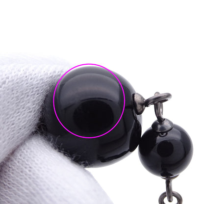 CHANEL シャネル ネックレス ココマーク メタル ブラック シルバー A12A レディース A36121 【中古】