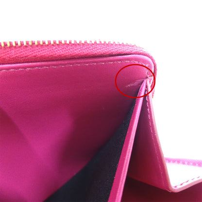 CELINE セリーヌ 長財布 ピンク レザー レディース 【中古】