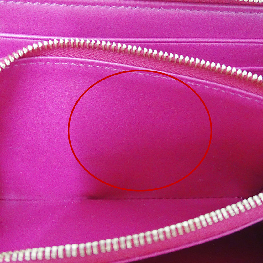 CELINE セリーヌ 長財布 ピンク レザー レディース 【中古】