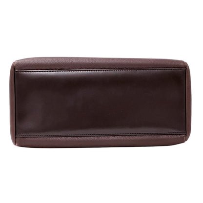 LOEWE ロエベ ショルダーバッグ ダークブラウン ブラウン レザー レディース 【中古】