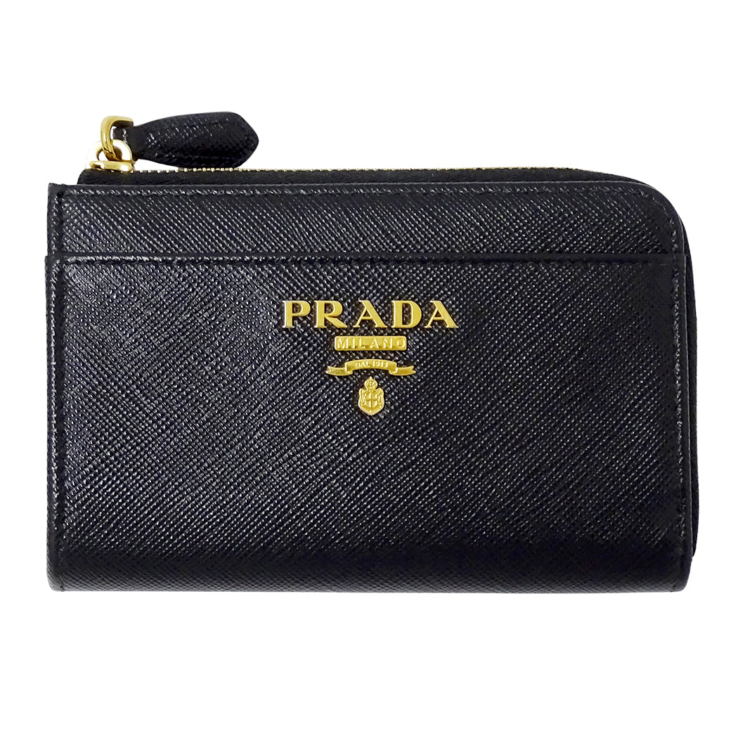 PRADA プラダ コインケース ブラック 1PP122 レディース メンズ 【中古】