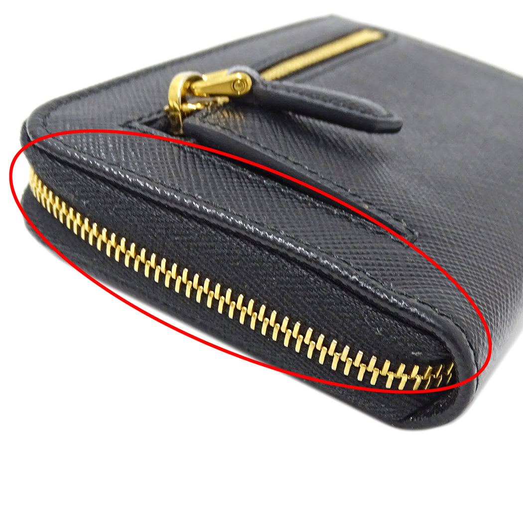 PRADA プラダ コインケース ブラック 1PP122 レディース メンズ 【中古】