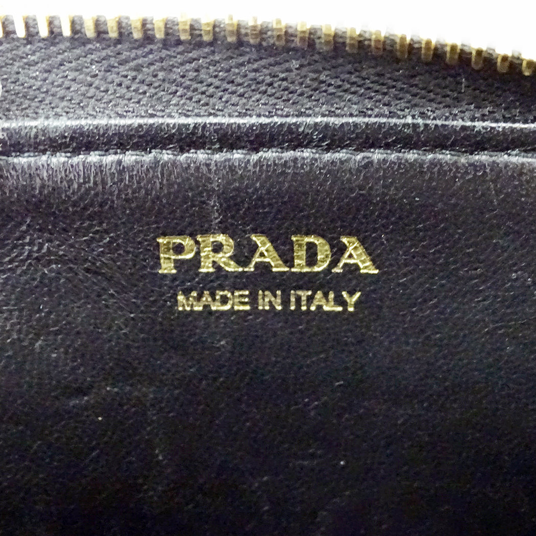 PRADA プラダ コインケース ブラック 1PP122 レディース メンズ 【中古】