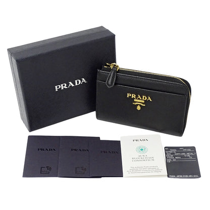 PRADA プラダ コインケース ブラック 1PP122 レディース メンズ 【中古】