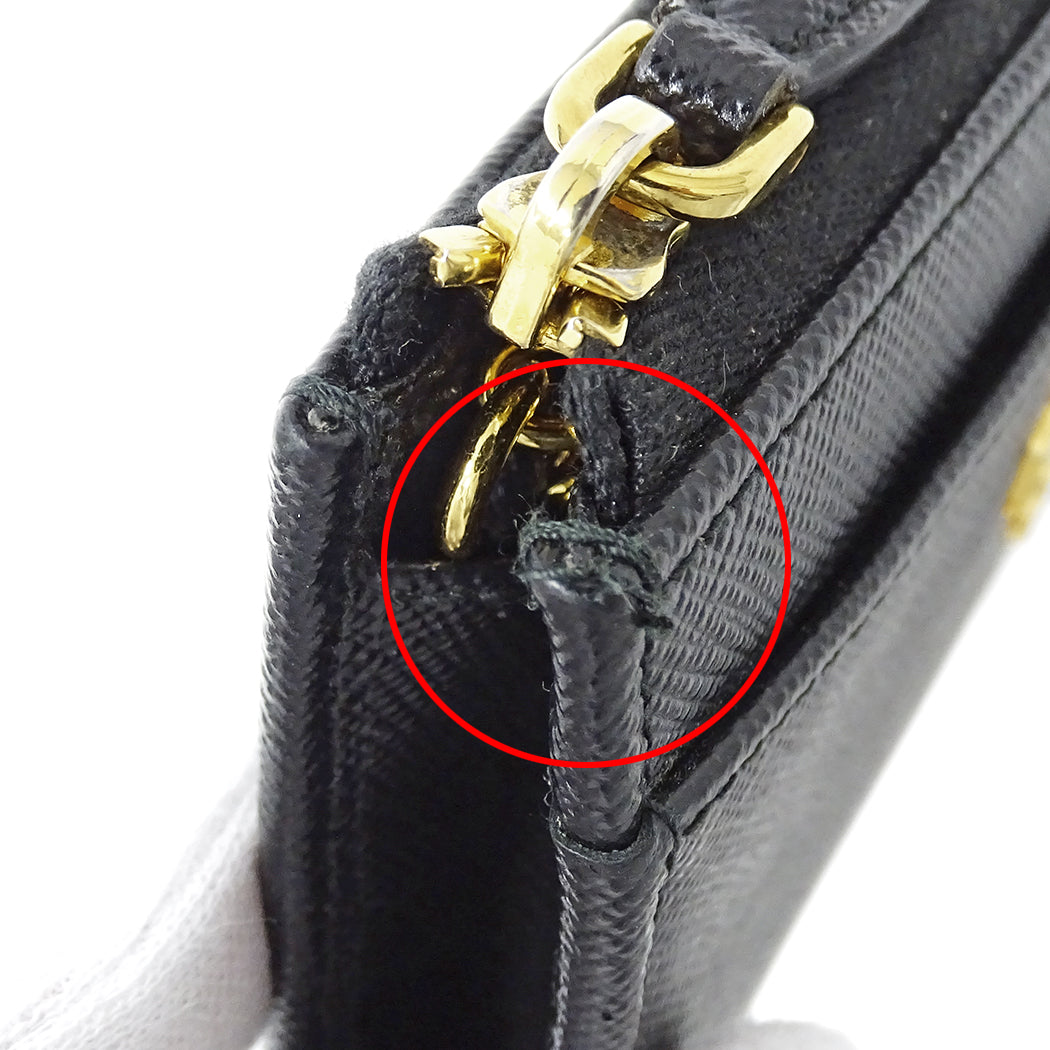 PRADA プラダ コインケース ブラック 1PP122 レディース メンズ 【中古】