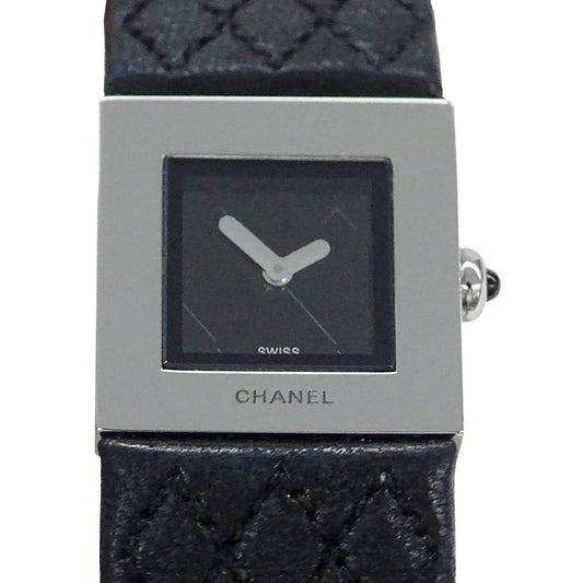 CHANEL シャネル マトラッセ H0009 レディース 腕時計 クオーツ QZ ステンレス レザー 磨き済み【中古】