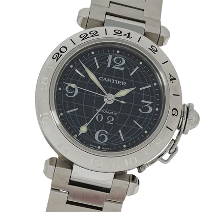Cartier カルティエ パシャC メリディアン GMT W31049M7 ボーイズ 腕時計 自動巻き SS 磨き済み【中古】