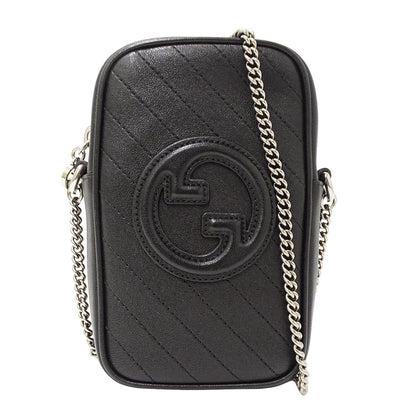 GUCCI グッチ ショルダーバッグ ブロンディ ブラック 760315 レザー レディース 【中古】