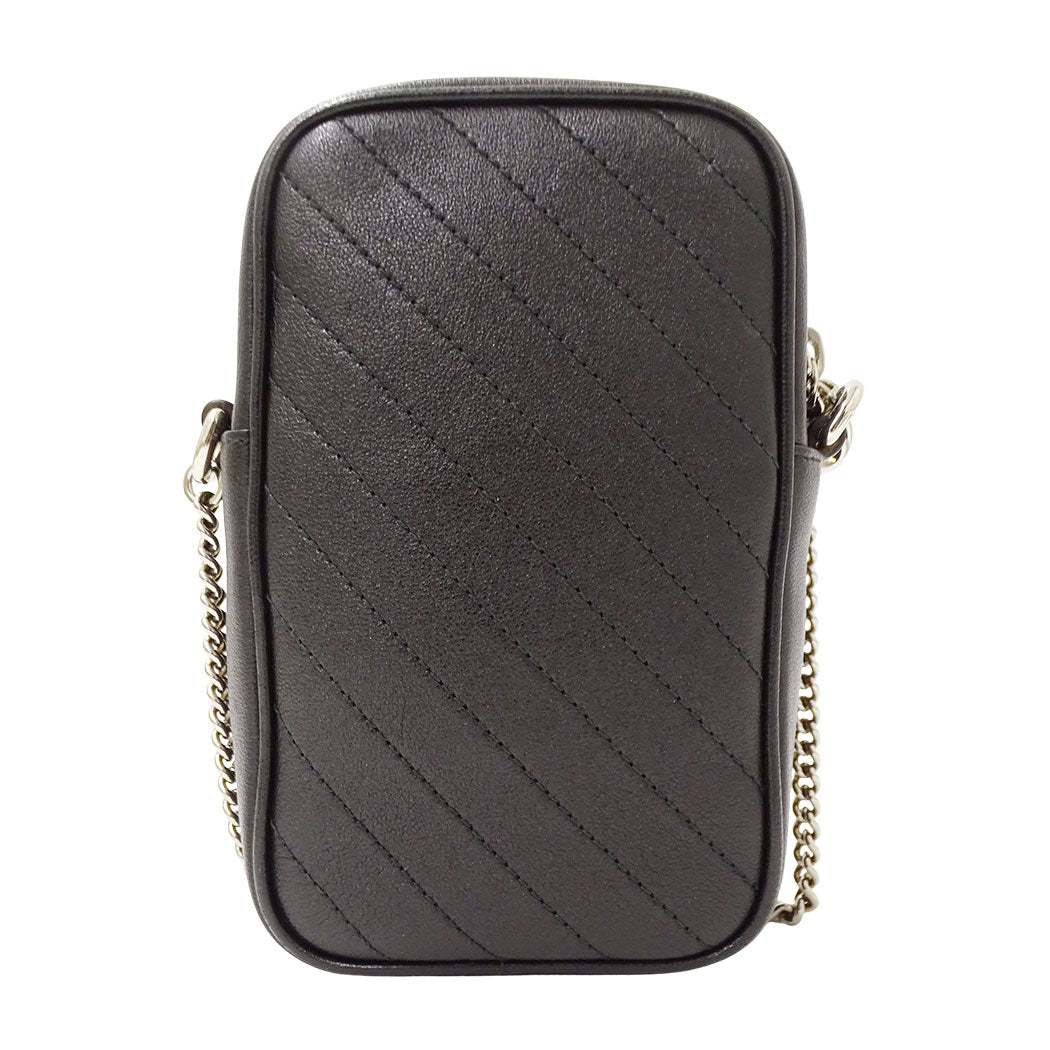 GUCCI グッチ ショルダーバッグ ブロンディ ブラック 760315 レザー レディース 【中古】