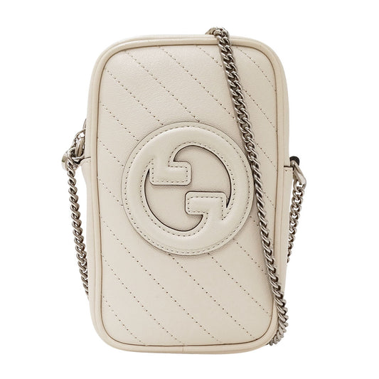 GUCCI グッチ ショルダーバッグ ブロンディ アイボリー 760315 レザー レディース 【中古】