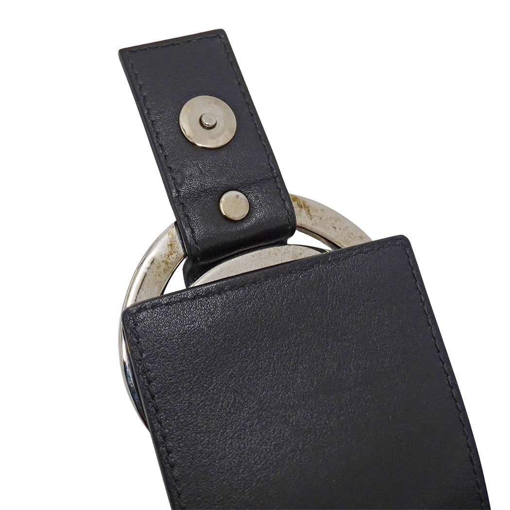 BVLGARI ブルガリ チャンドラ ショルダーバッグ ブラック キャンバス レディース 【中古】