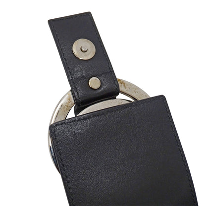 BVLGARI ブルガリ チャンドラ ショルダーバッグ ブラック キャンバス レディース 【中古】