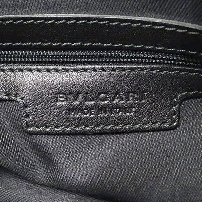 BVLGARI ブルガリ チャンドラ ショルダーバッグ ブラック キャンバス レディース 【中古】
