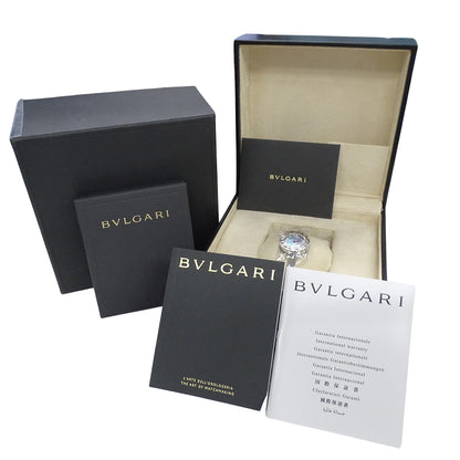 BVLGARI ブルガリ B-zero1 ビーゼロワン BZ22S レディース 腕時計 ブルーシェル 12Pダイヤ クオーツ QZ ステンレス 磨き済み【中古】