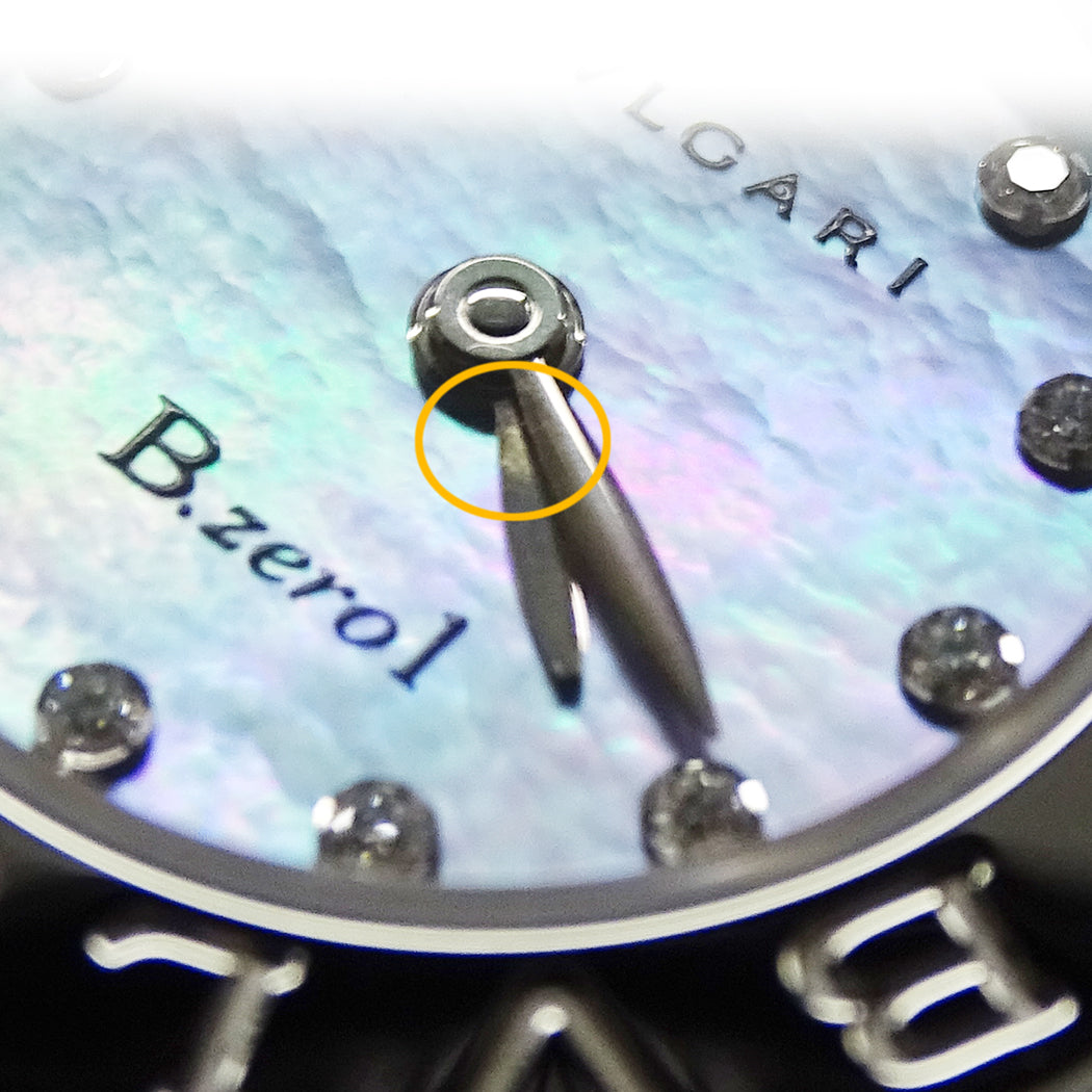 BVLGARI ブルガリ B-zero1 ビーゼロワン BZ22S レディース 腕時計 ブルーシェル 12Pダイヤ クオーツ QZ ステンレス 磨き済み【中古】
