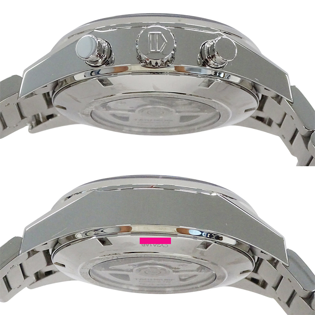 TAG Heuer タグホイヤー カレラ CV2A1AB メンズ 腕時計 自動巻き AT ステンレス レザー 磨き済み【中古】