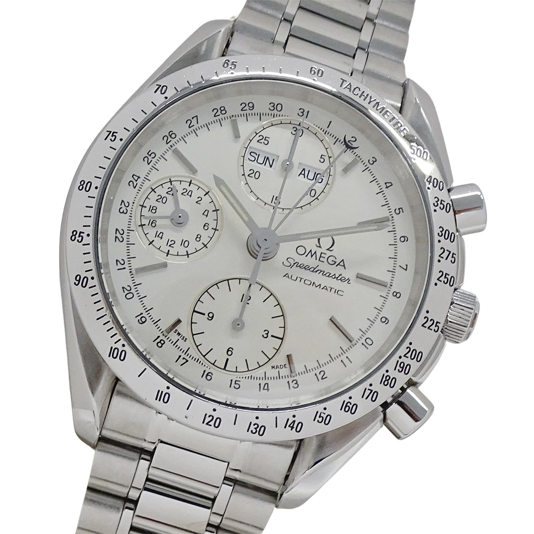 OMEGA オメガ スピードマスター 3521.30 メンズ 腕時計 トリプルカレンダー 自動巻き SS 磨き済み【中古】