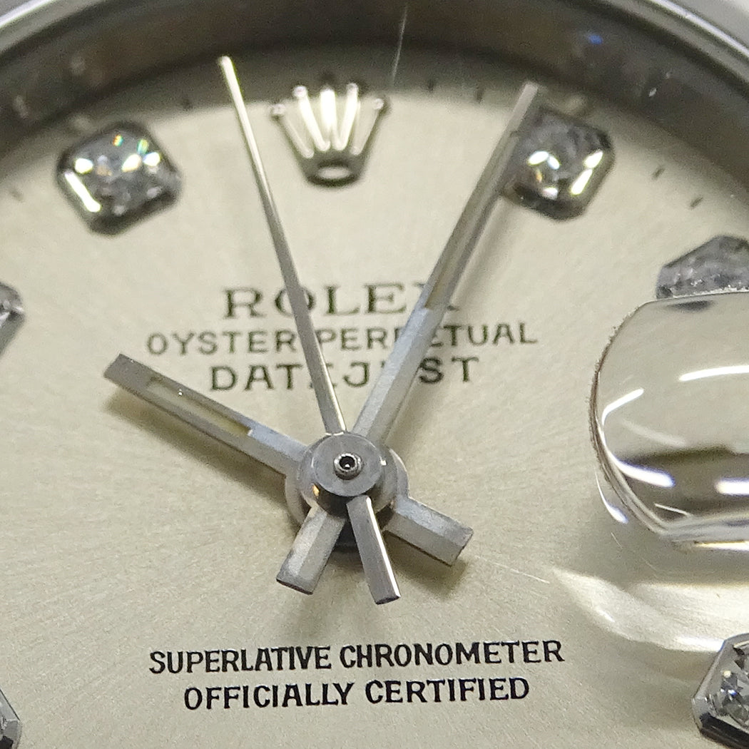 ROLEX ロレックス デイトジャスト 69174G W番 レディース 腕時計 自動巻き AT SS WG ダイヤモンド 磨き済み【中古】